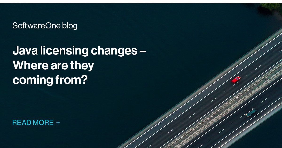 Java licensing changes – Where are they coming from? | SoftwareOne blog