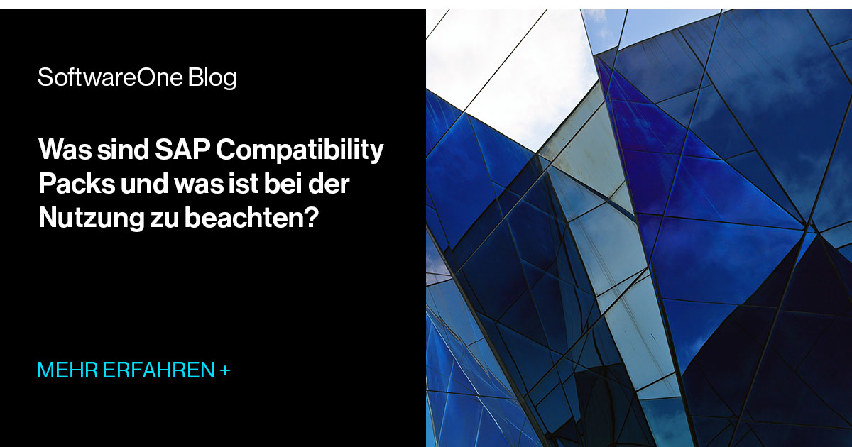 Was sind SAP Compatibility Packs? | SoftwareOne Blog