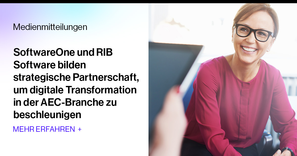 SoftwareONE Und RIB Software Bilden Strategische Partnerschaft, Um ...