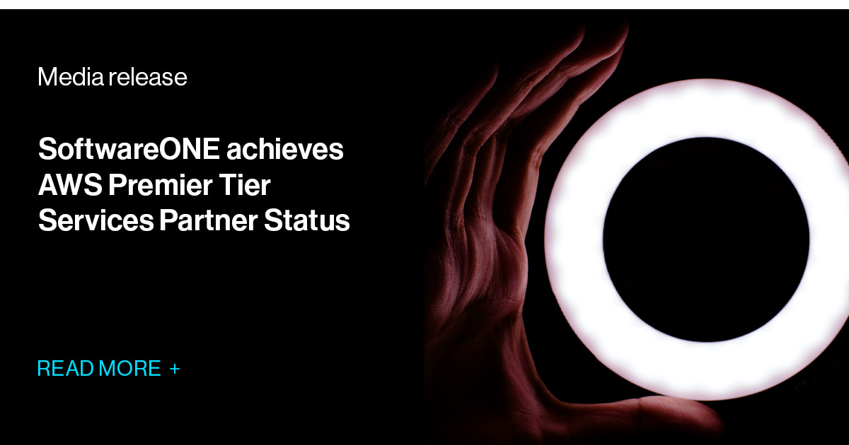 SoftwareONE is proud to achieve AWS Premier Tier Services Partner in