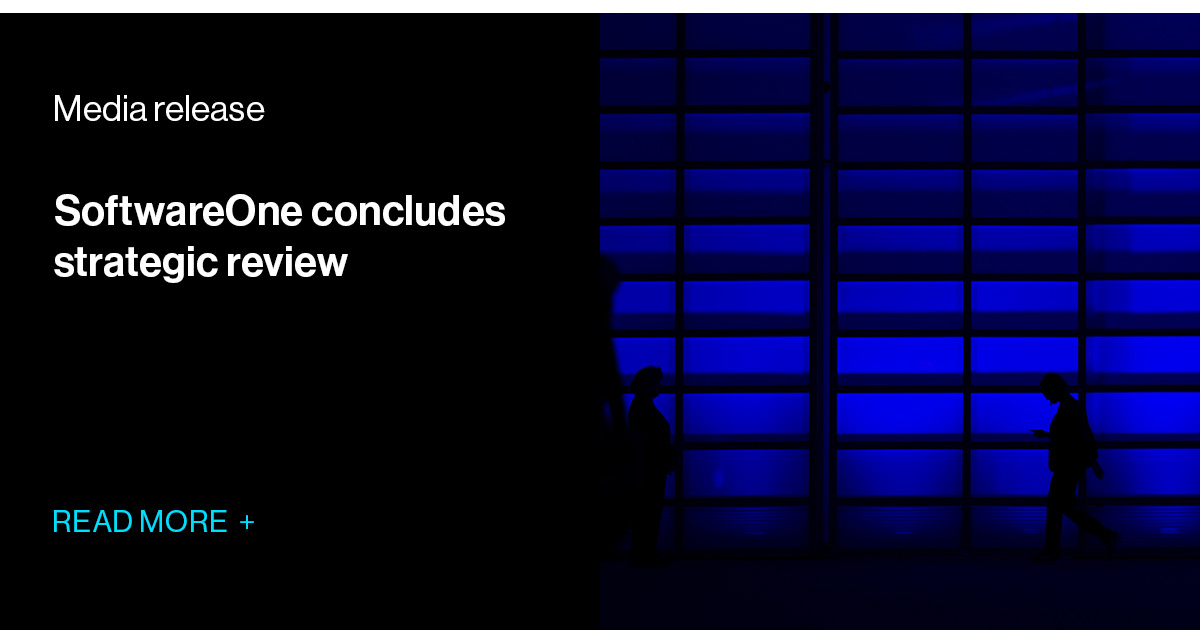 SoftwareOne concludes strategic review SoftwareOne media release