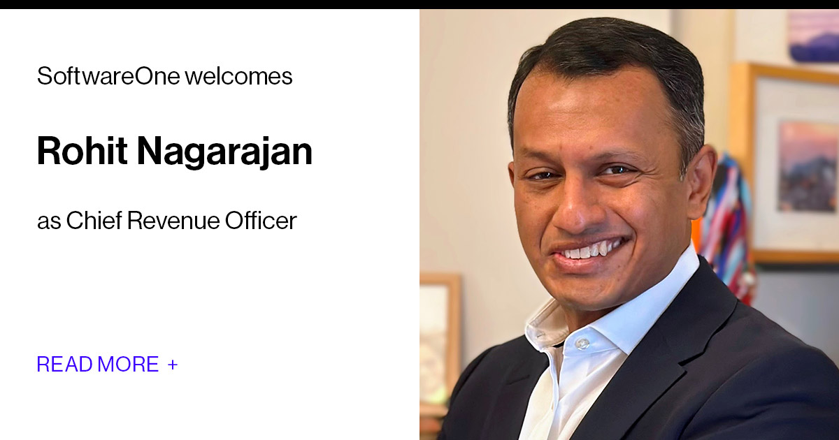 SoftwareOne Rohit Nagarajan as Chief Revenue Officer