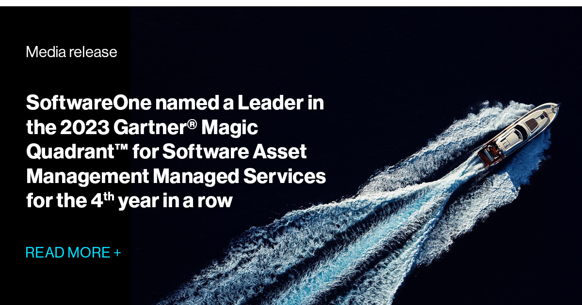 SoftwareOne named a Leader in the 2023 Gartner® Magic Quadrant™ for
