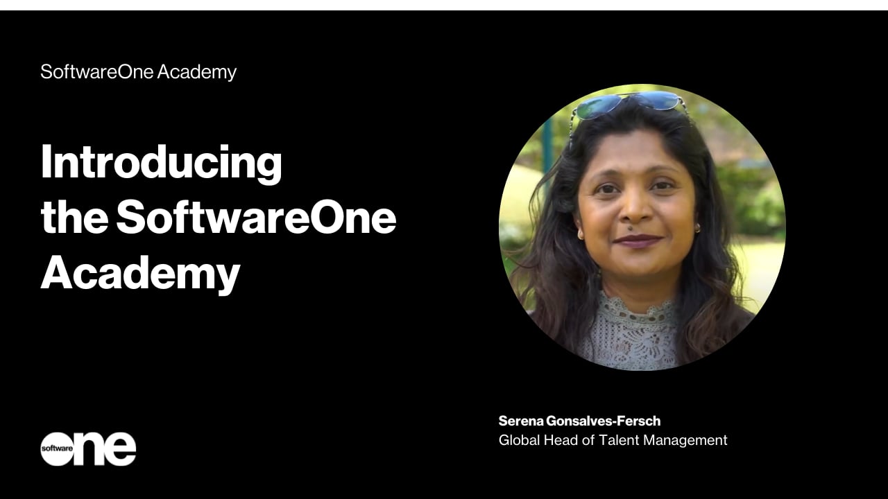 SoftwareOne Academy. Your future starts here.