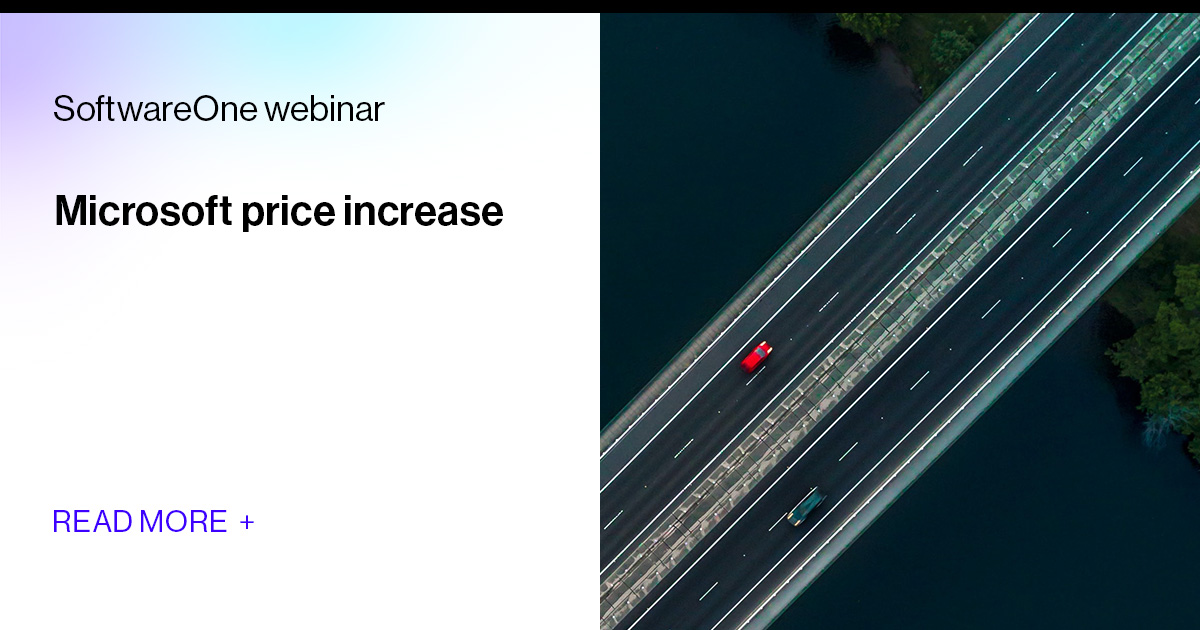 Microsoft Price Increase SoftwareOne webinar